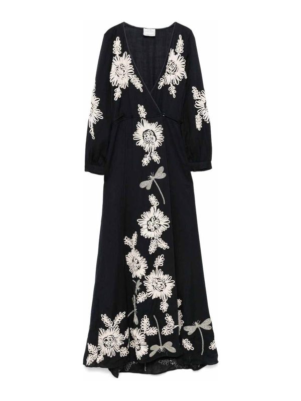 Forte Forte Robe Au Genou - Bleu