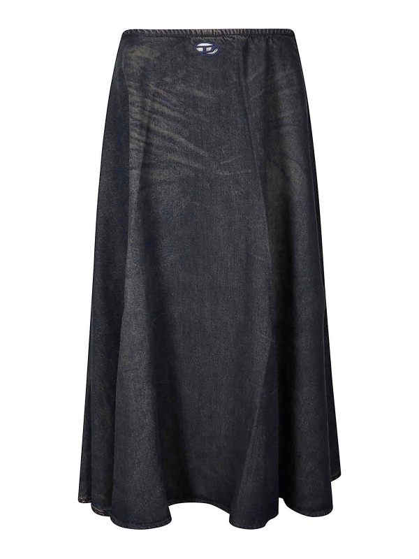 Diesel Jupe Longue - Noir
