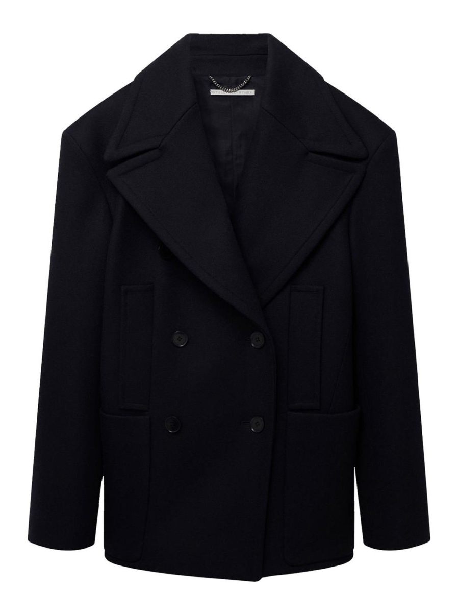 Stella Mccartney Manteau Court - Noir