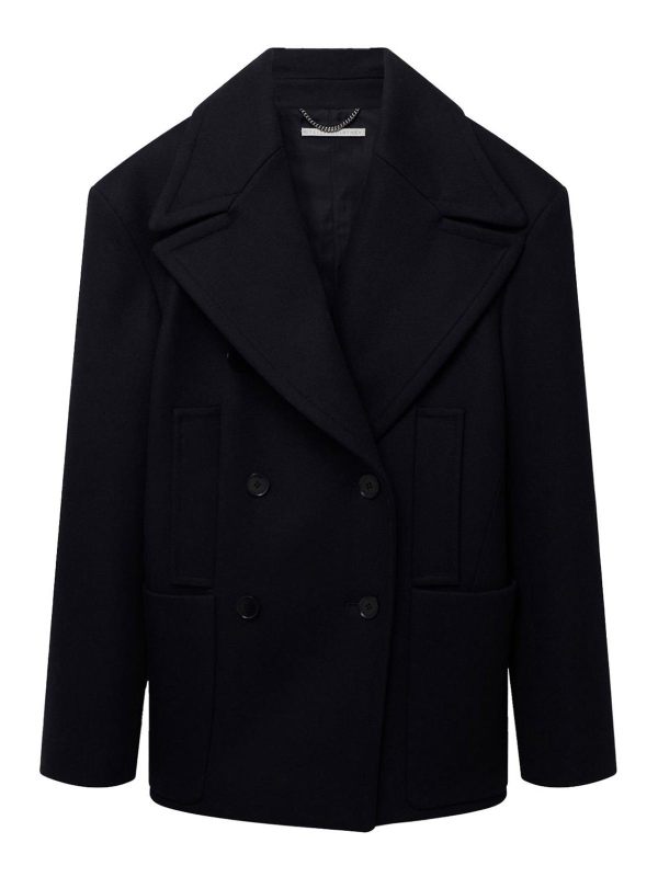 Stella Mccartney Manteau Court - Noir