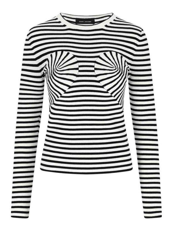 Marc Jacobs Pull Col Bateau - Blanc
