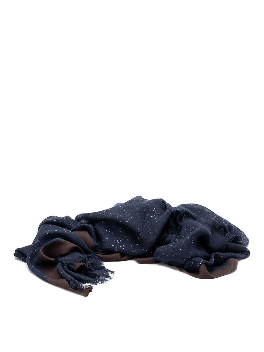 Brunello Cucinelli Écharpe - Bleu