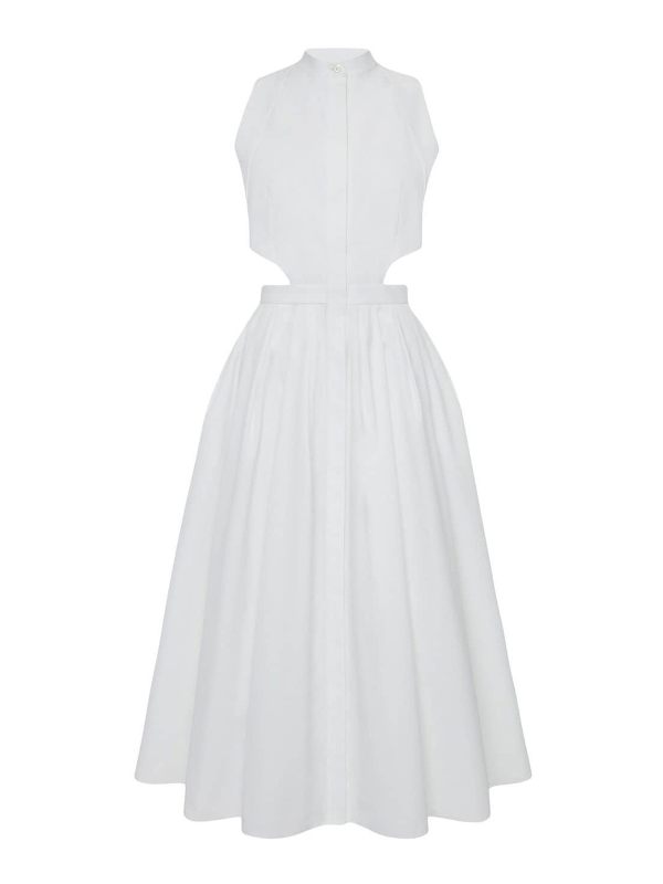 Alexander Mcqueen Maxi Robe - Blanc