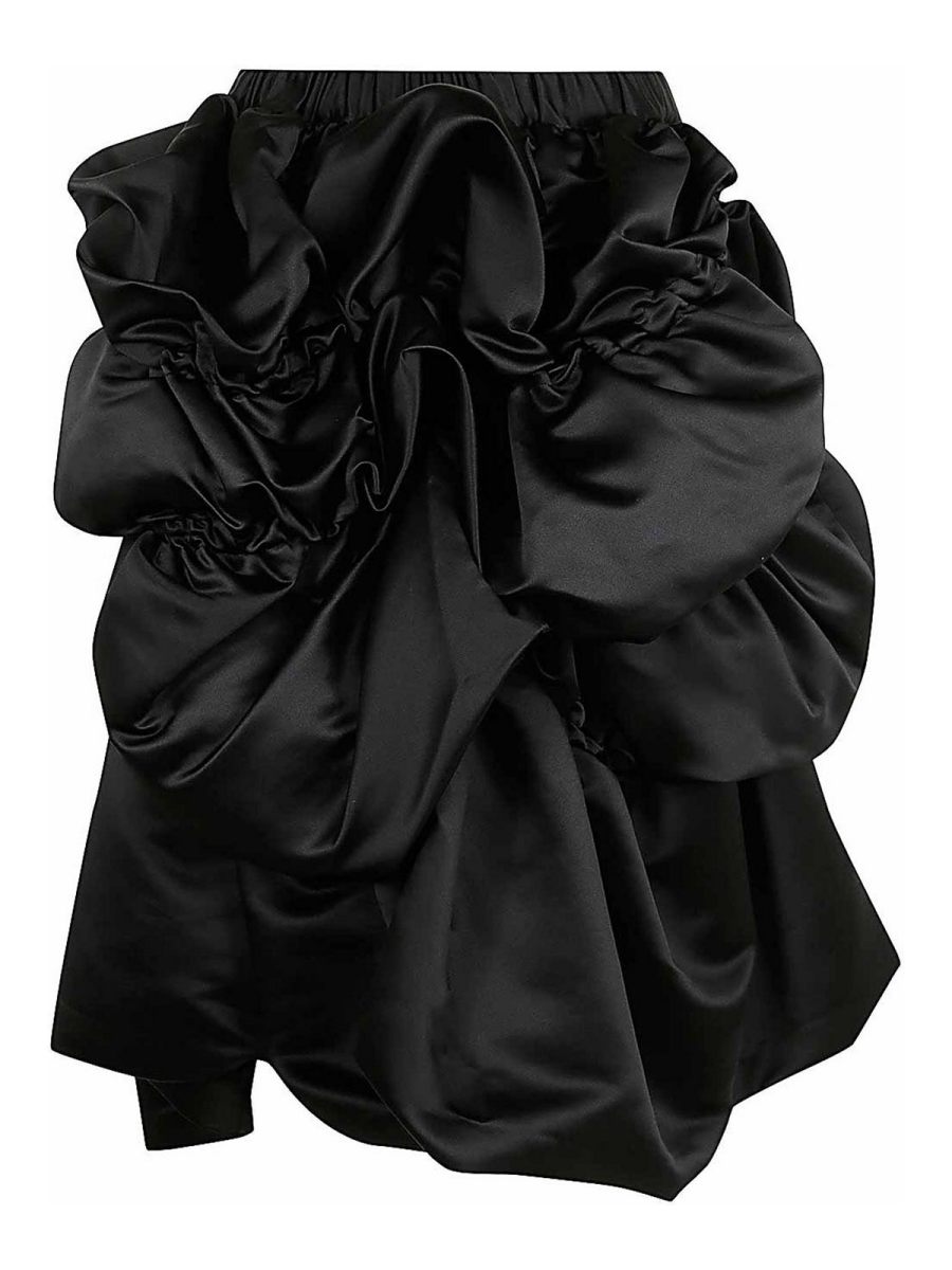 Comme Des Garcons Jupe Midi - Noir