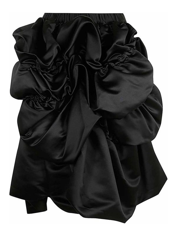 Comme Des Garcons Jupe Midi - Noir