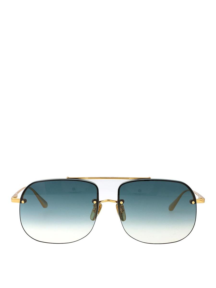 Linda Farrow Lunettes De Soleil - Or