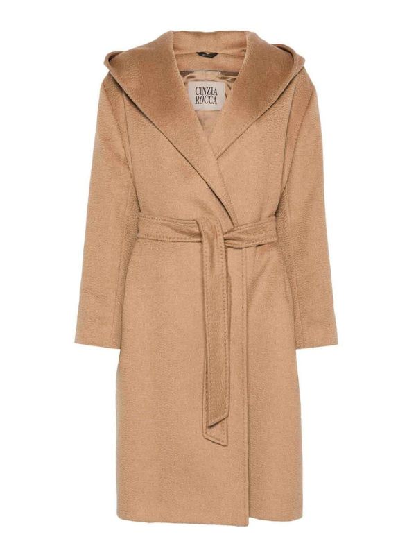 Cinzia Rocca Manteau Court - Camel