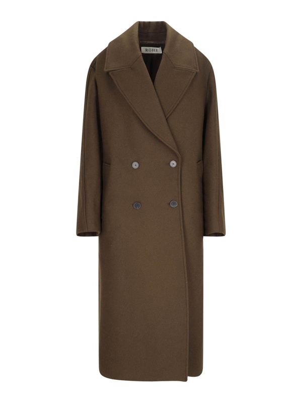 Rohe Manteau Court - Marron