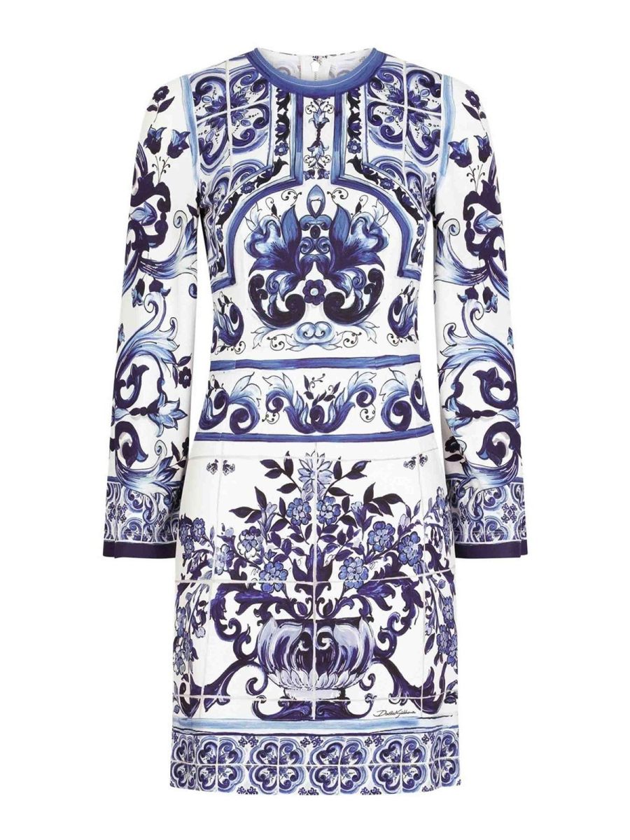 Dolce & Gabbana Robe Courte - Bleu