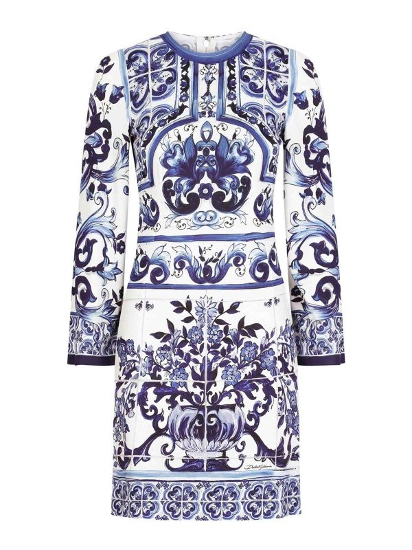 Dolce & Gabbana Robe Courte - Bleu