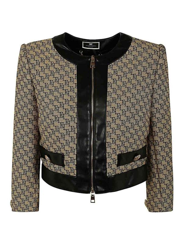 Elisabetta Franchi Veste Casual - Marron