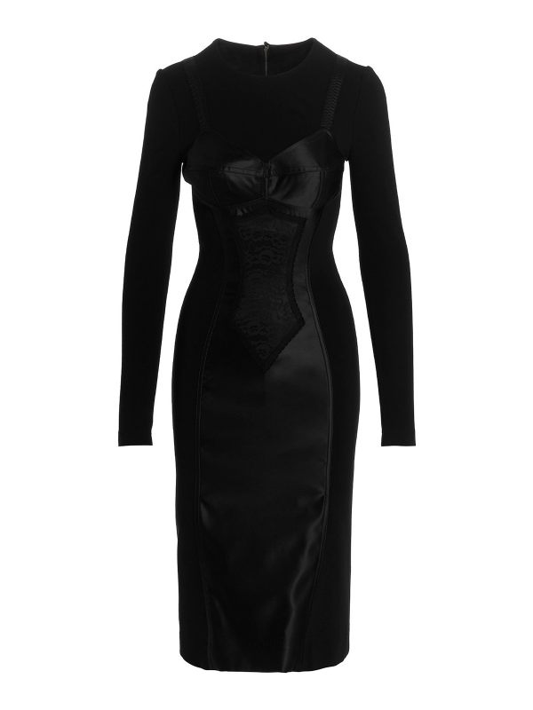 Dolce & Gabbana Robe Au Genou - Noir