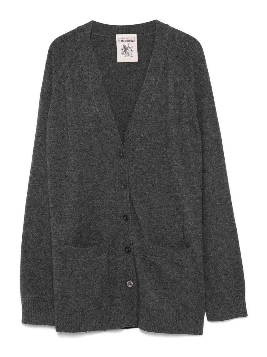 Semicouture Pull Col Rond - Gris