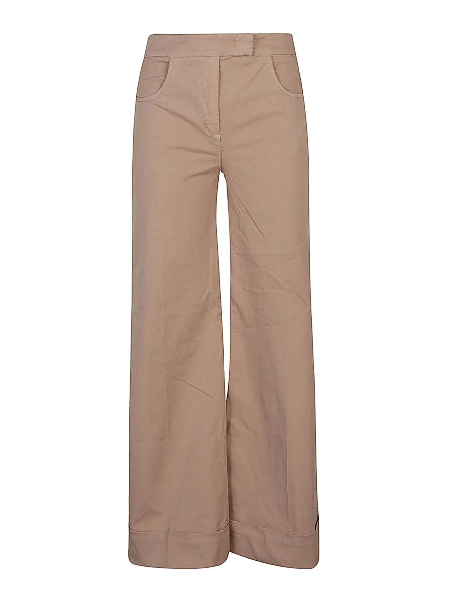 Via Masini 80 Pantalons Décontractés - Beige