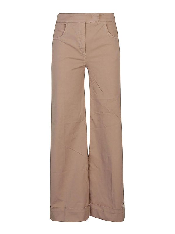 Via Masini 80 Pantalons Décontractés - Beige