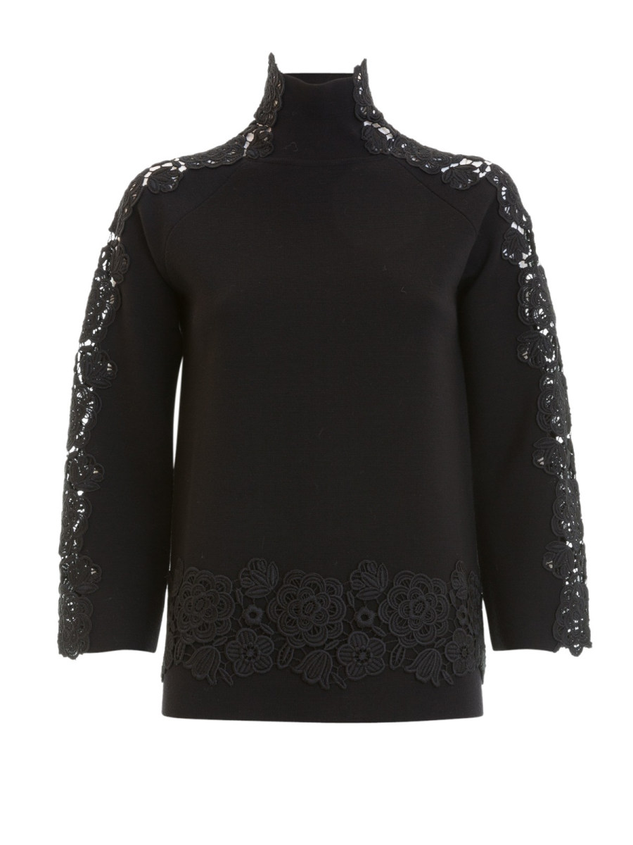 Blumarine Pull Col Roulé - Noir