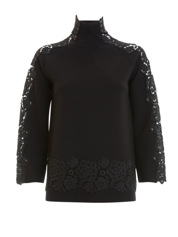 Blumarine Pull Col Roulé - Noir