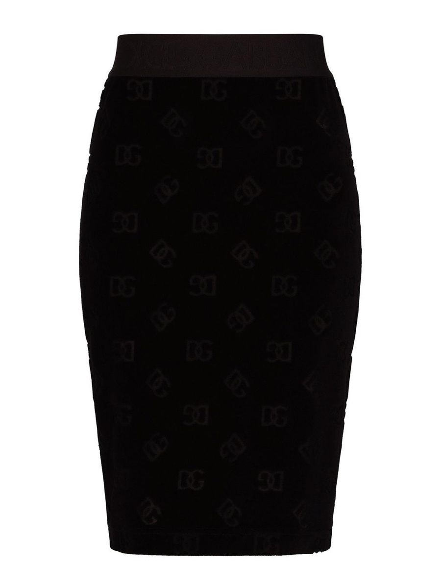 Dolce & Gabbana Jupe Midi - Noir