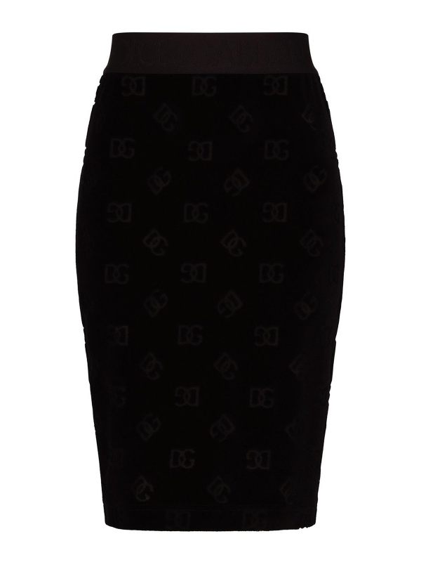 Dolce & Gabbana Jupe Midi - Noir
