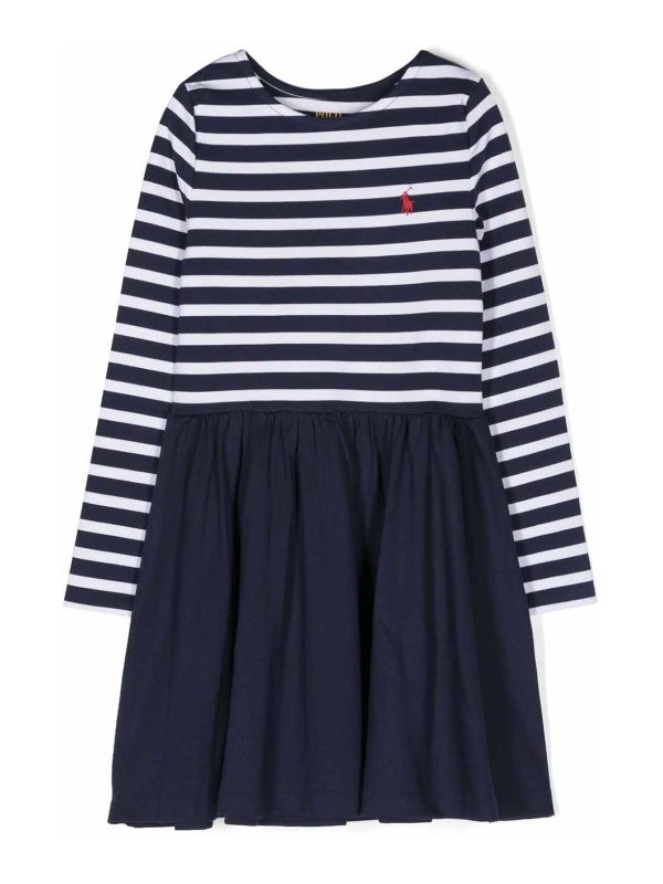 Polo Ralph Lauren Robe Au Genou - Bleu