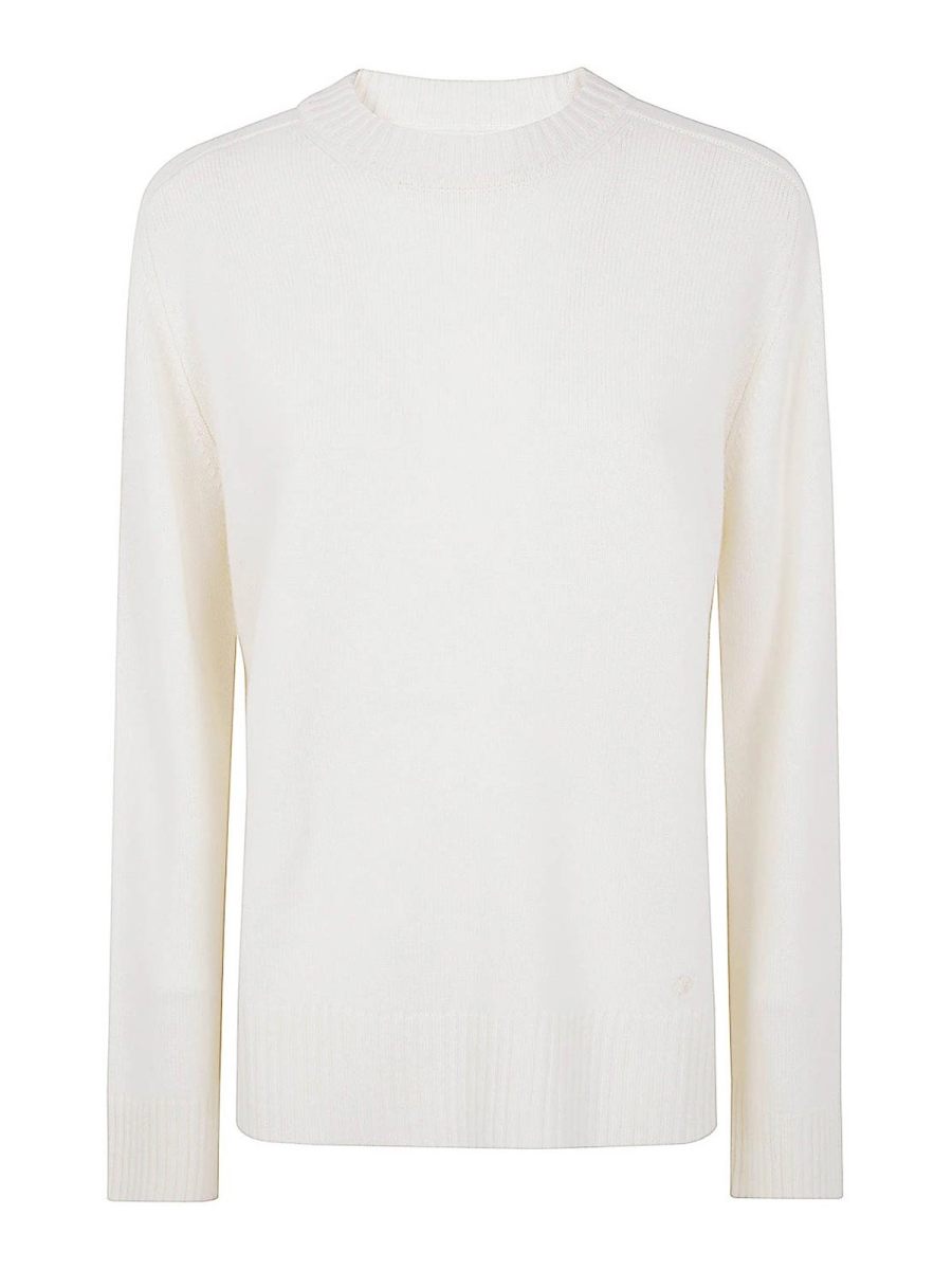 Loulou Studio Pull Col Rond - Blanc