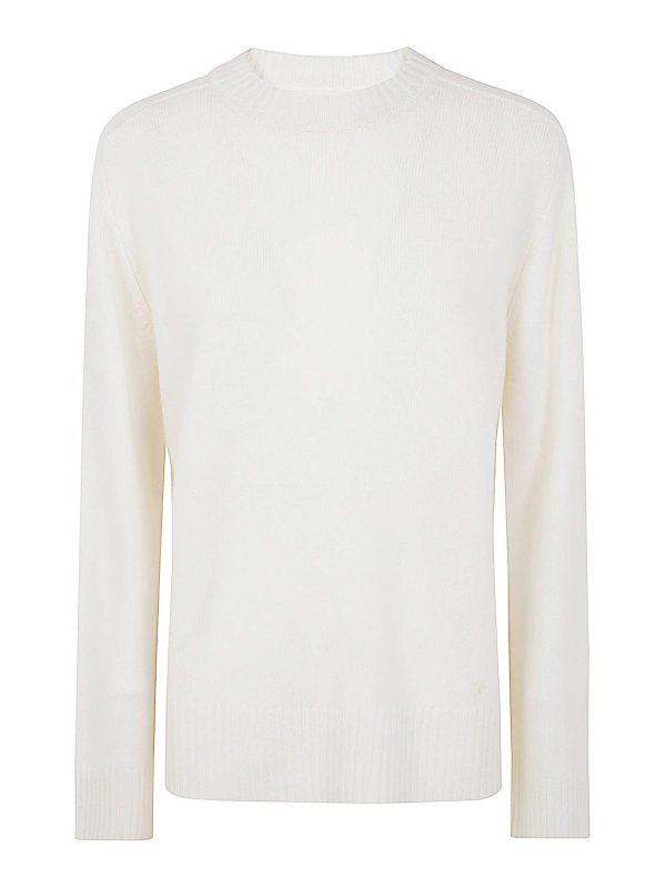 Loulou Studio Pull Col Rond - Blanc