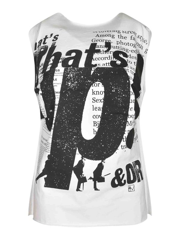 Moschino Pull Col Rond - Blanc
