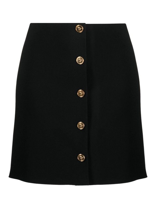 Versace Jupe Midi - Noir