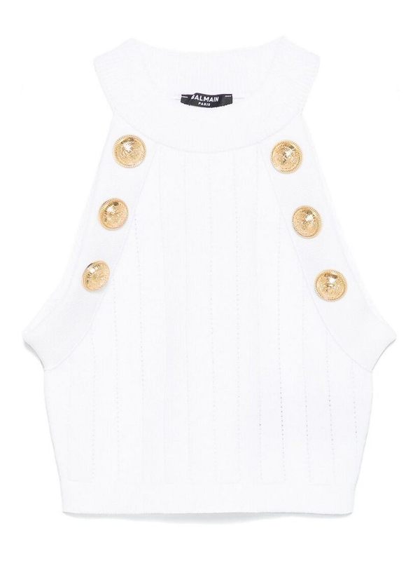 Balmain Top - Blanc