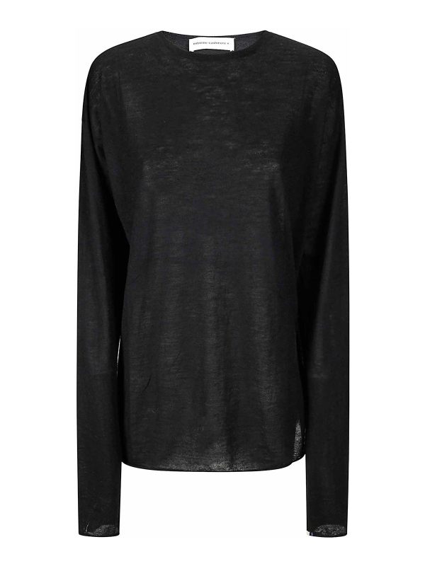 Extreme Cashmere Pull Col Rond - Noir
