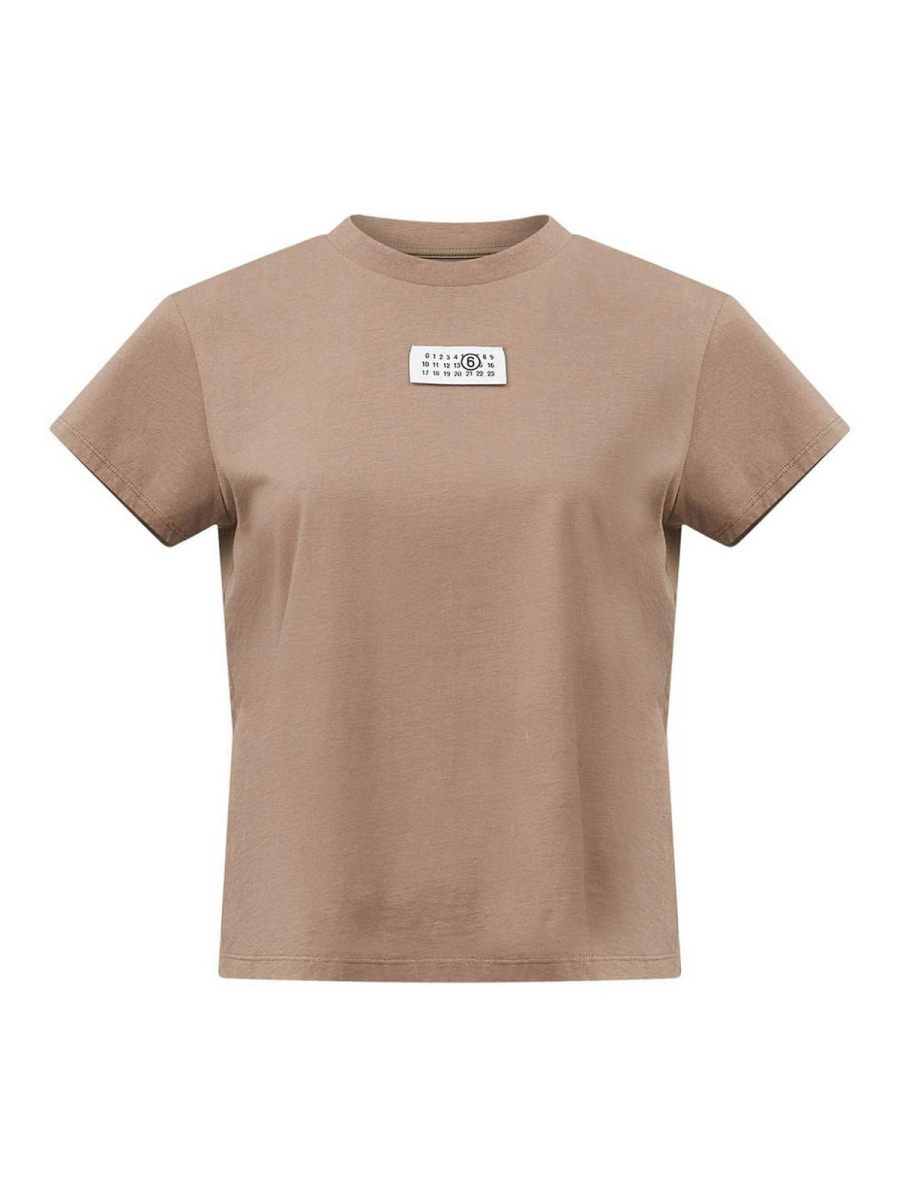MM6 Maison Margiela Pull Col Rond - Beige
