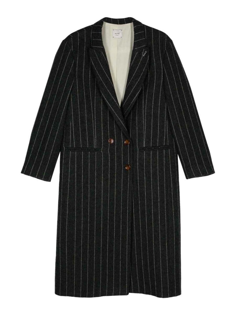 Alysi Manteau Court - Gris