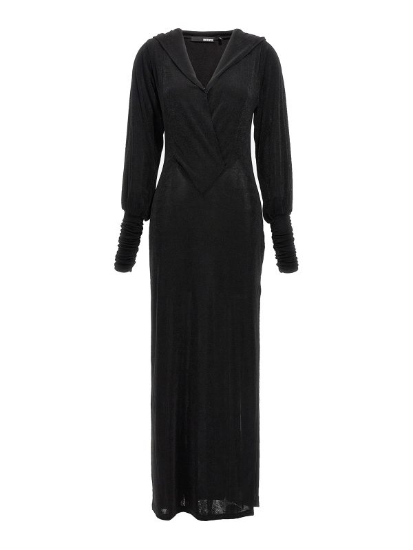 Rotate Birger Christensen Robe Au Genou - Noir