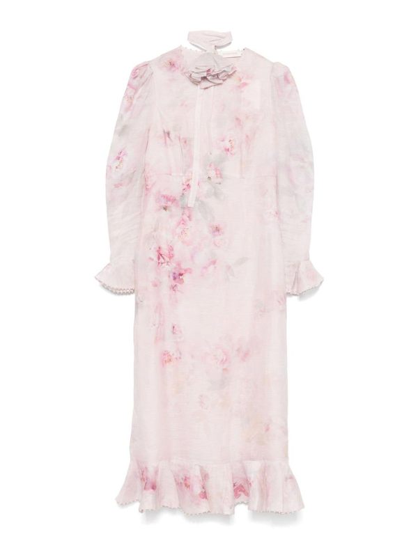 Zimmermann Robe Au Genou - Couleur Chair