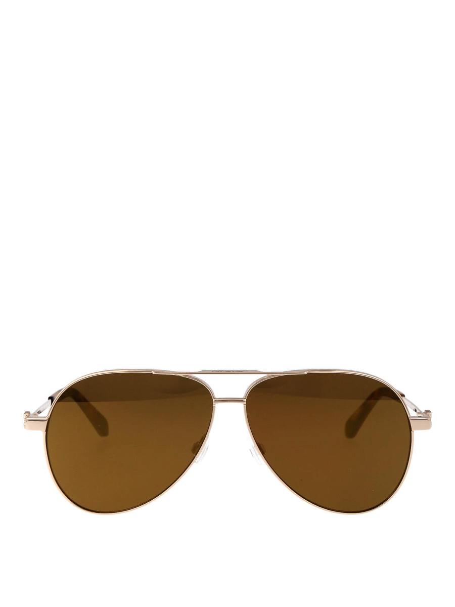 Off-White Lunettes De Soleil - Or