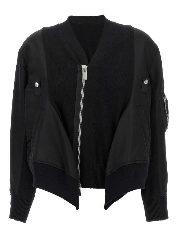 Sacai Cardigan - Noir