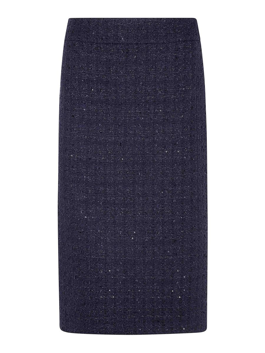 Emporio Armani Jupe Midi - Bleu