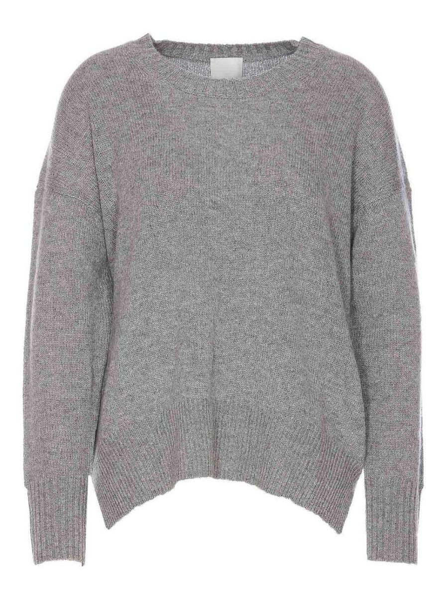Allude Pull Col Rond - Gris