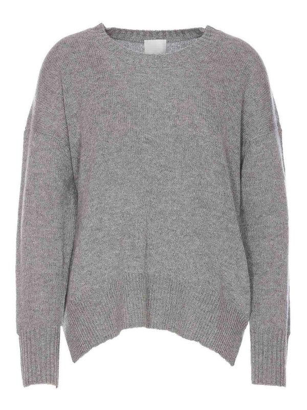 Allude Pull Col Rond - Gris