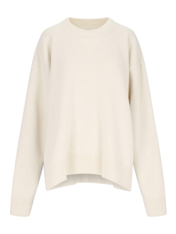 Jil Sander Pull Col Bateau - Blanc