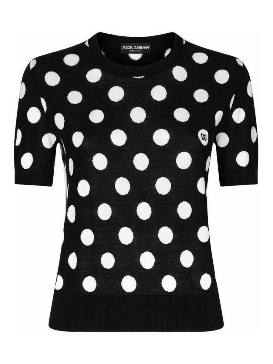 Dolce & Gabbana Pull Col Rond - Noir