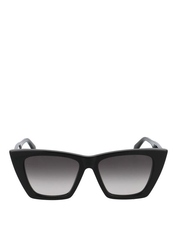 Alexander Mcqueen Lunettes De Soleil - Noir
