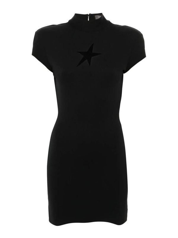 Mugler Robe Courte - Noir