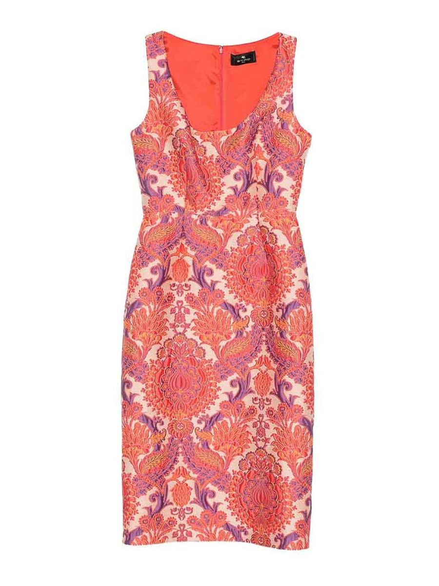 Etro Robe Courte - Rouge Clair