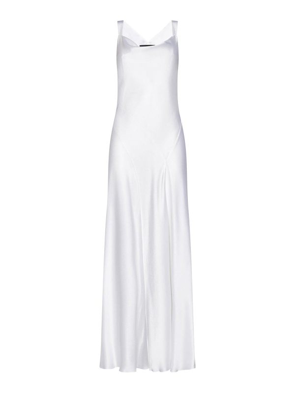 Alberta Ferretti Maxi Robe - Blanc