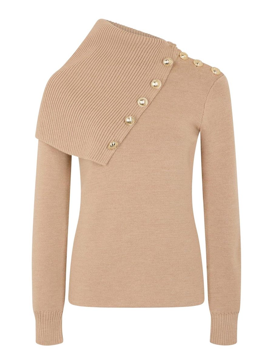 Rabanne Pull Col Rond - Beig