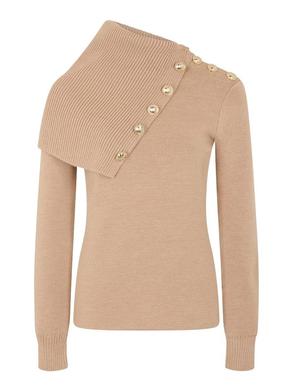 Rabanne Pull Col Rond - Beig