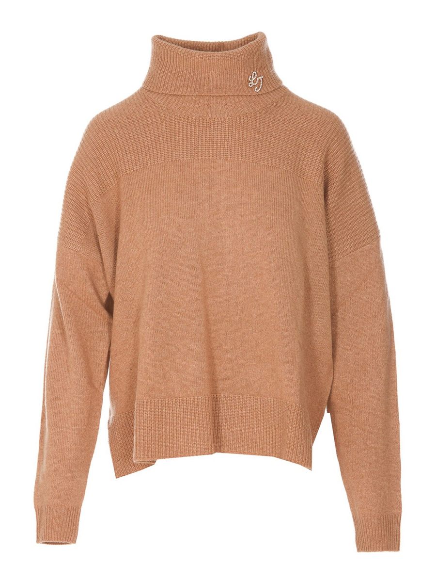Liu Jo Pull Col Roulé - Beige