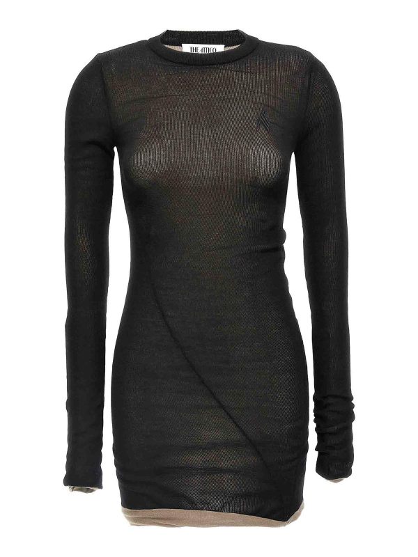 The Attico Robe Au Genou - Noir