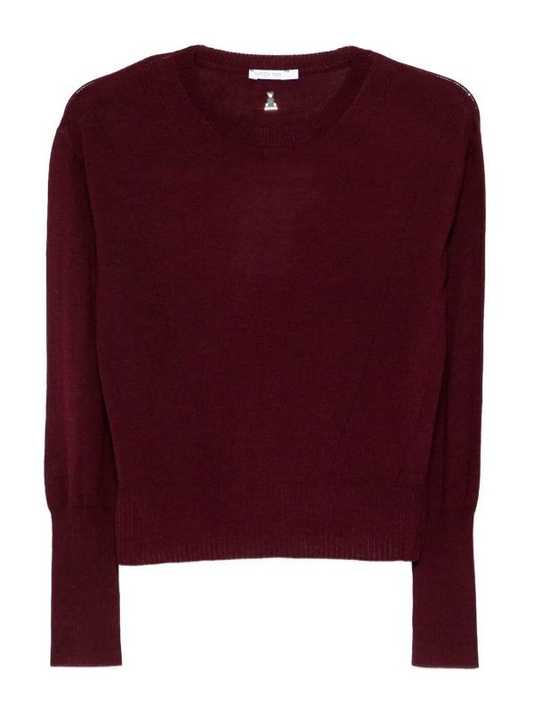 Patrizia Pepe Pull Col Rond - Violet